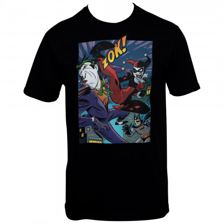 DC Comics Harley & Ivy Vol. #3 Comic Panel Harley Kicks Joker T-Shirt